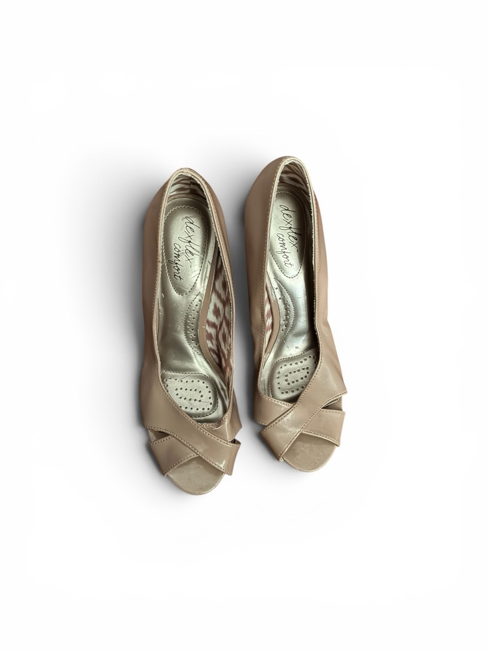 Women's Open-Toe Beige Leather Heels - Comfortable Everyday Style